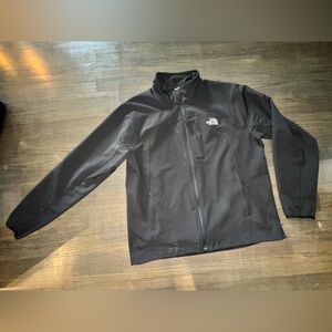 The North Face men’s Black Softshell Full-Zip LIGHT  Jacket XL